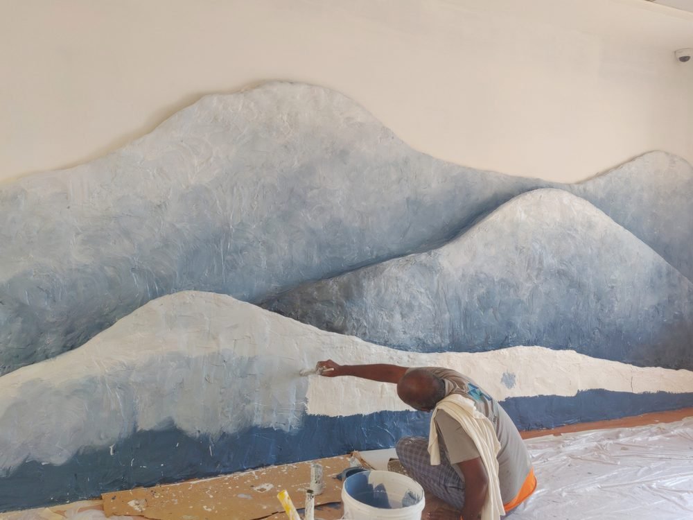 Mountain Mural, process-3